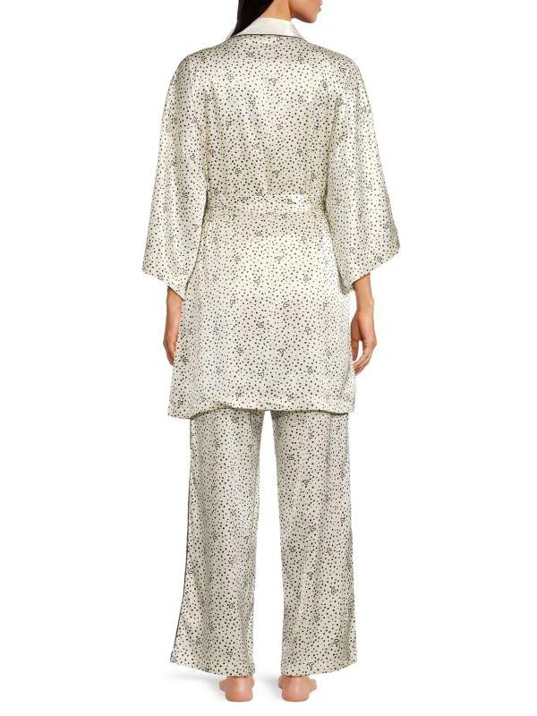 Martha Stewart 3-Piece Robe, Top & Pajama Set 2