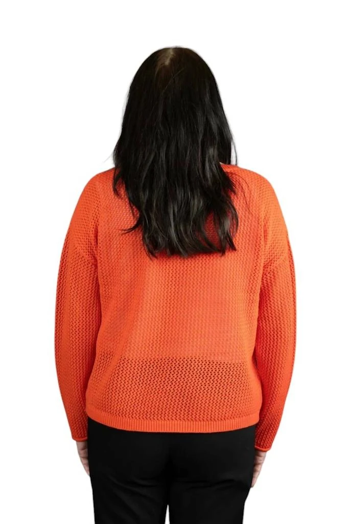 J. Society Holey Sweater In Orange 2
