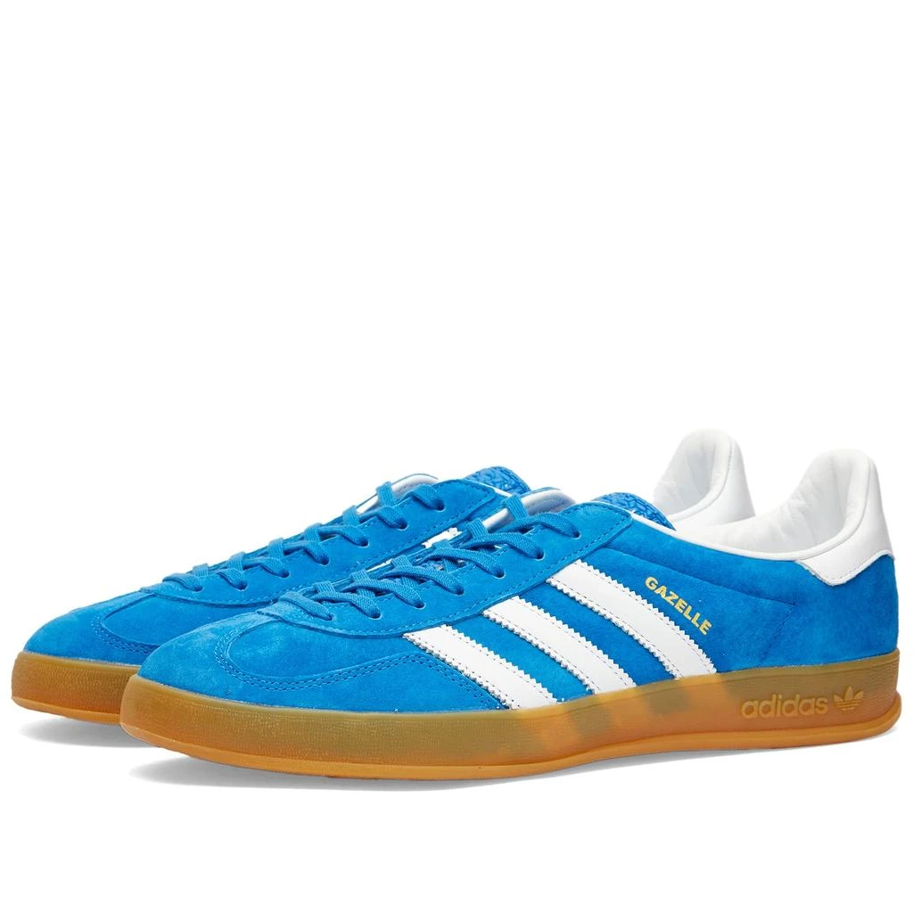 adidas gazelle silver green womens Adidas Gazelle Indoor - Blue Bird/Cloud White/Gum I Momentum