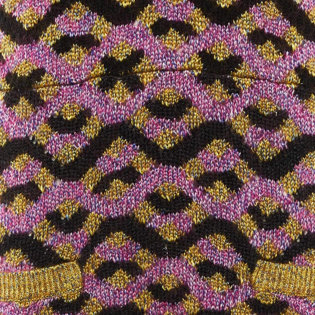 Chanel Chanel Multicolor Zig Zag Silk & Mohair Knit Maxi Dress M 3
