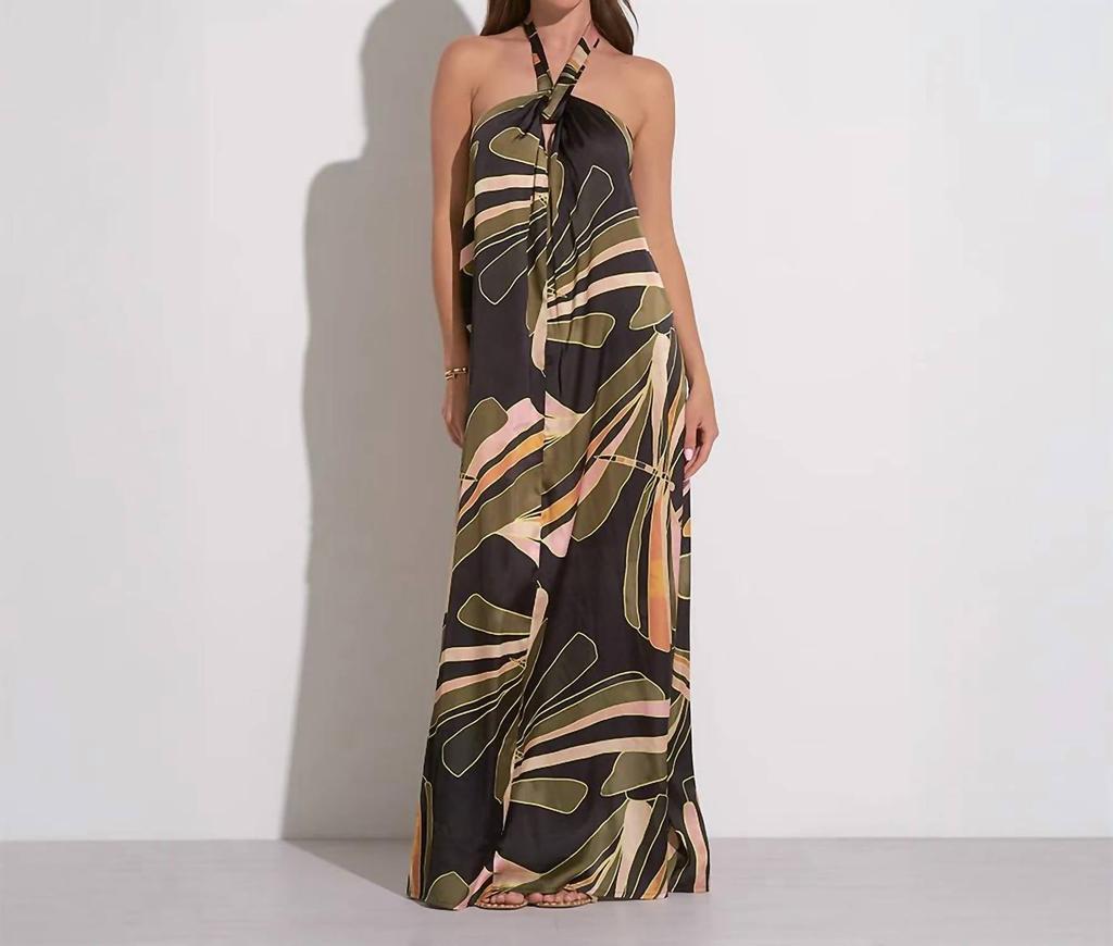 Elan Elan - Halter Tie Back Maxi Dress