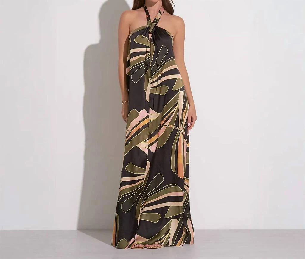 Elan Elan - Halter Tie Back Maxi Dress 1