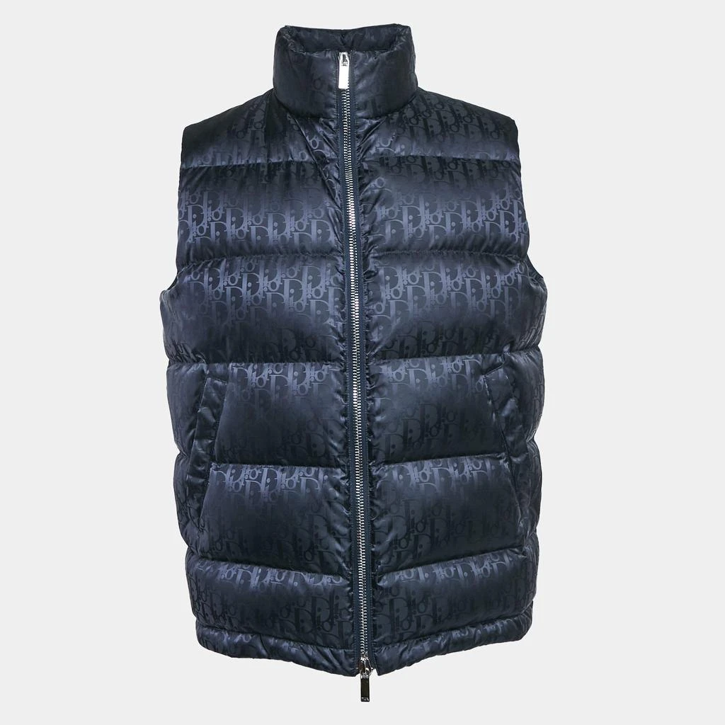 Dior Dior Homme Oblique Monogram Nylon Zip-Up Puffer Vest M 1