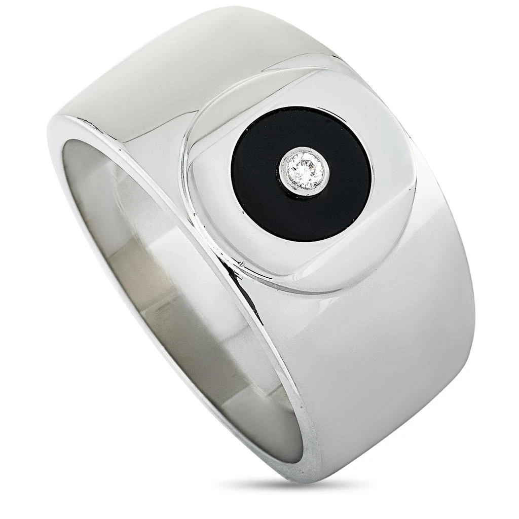 Charriol Sterling Silver Diamond and Onyx Ring 1