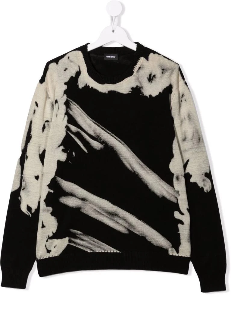 Diesel TEEN pigment-dyed logo sweatshirt - kids 1