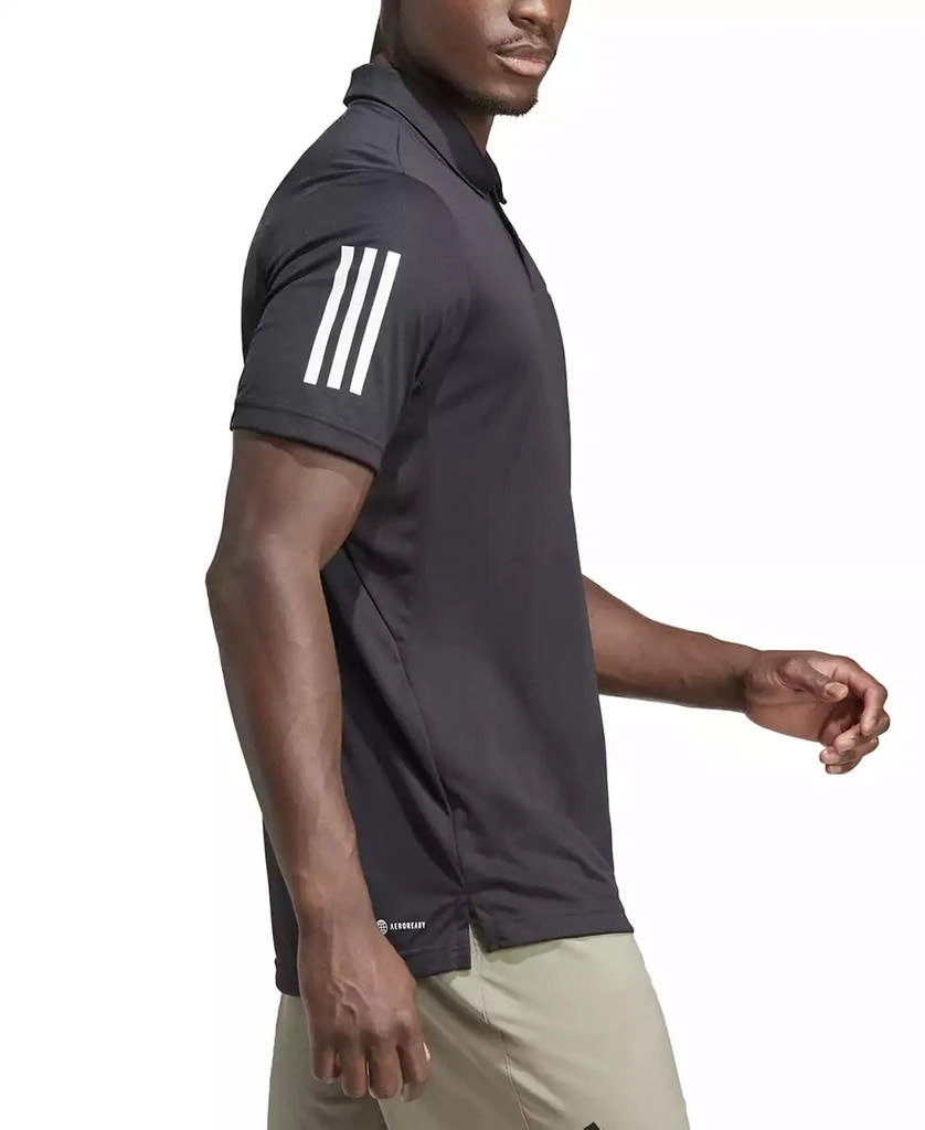 Adidas Men's 3-Stripes Short Sleeve Performance Club Tennis Polo Shirt 3