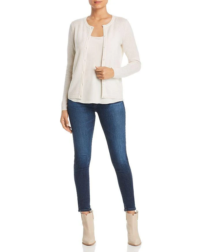 Bloomingdale's C by Bloomingdale's Crewneck Cashmere Cardigan - Exclusive 2