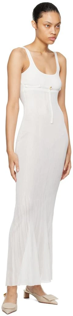 Jacquemus White Le Chouchou 
La Robe Maille Oranger
 Maxi Dress 4