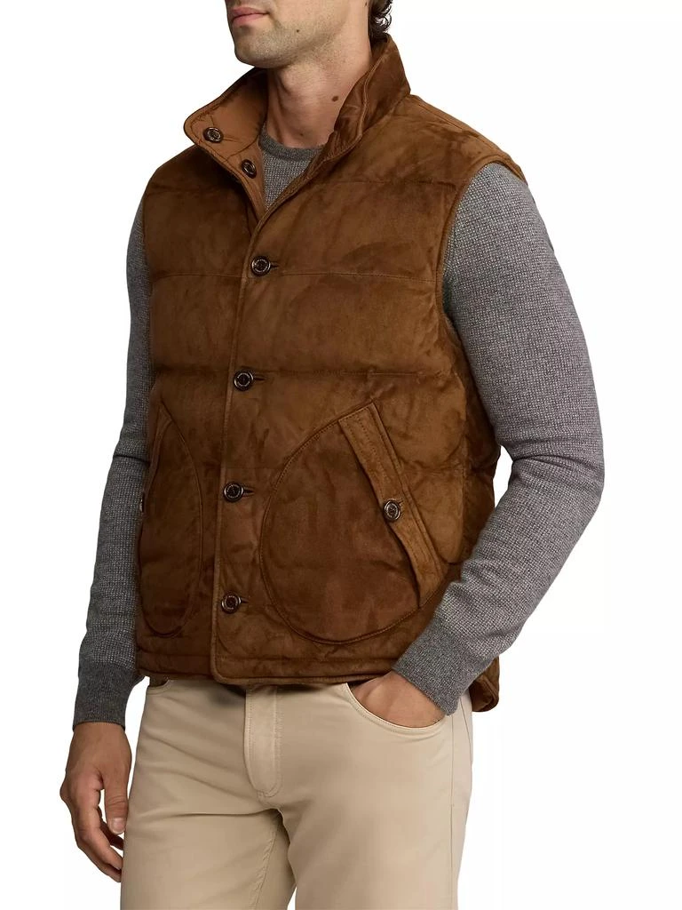 Ralph Lauren Mardell Reversible Suede Down Vest 5