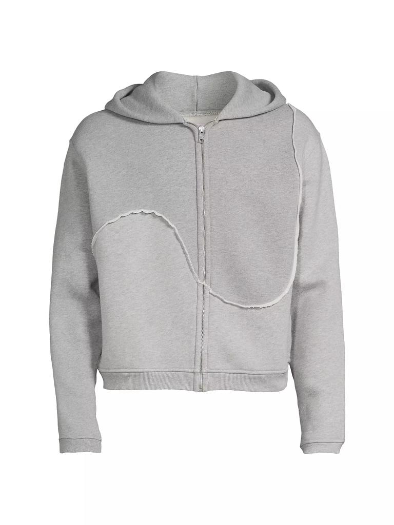 ERL Swirl Cotton Zip-Front Hoodie