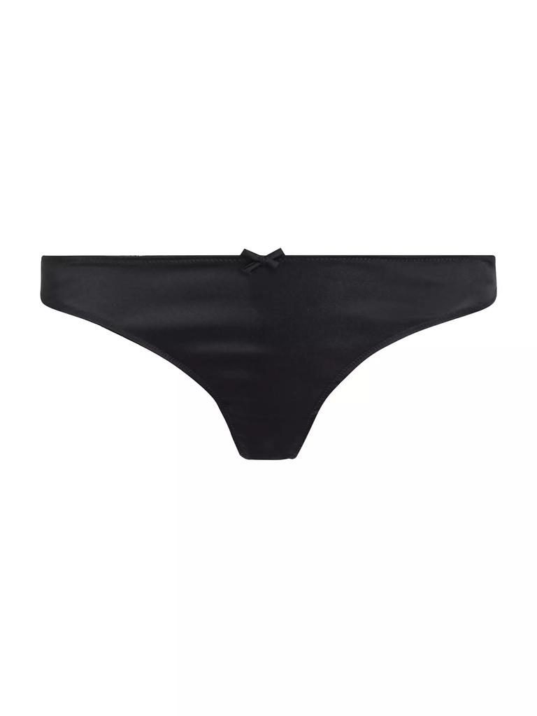 Fleur du Mal Let's Make Love Satin &amp; Mesh Cheeky Panty