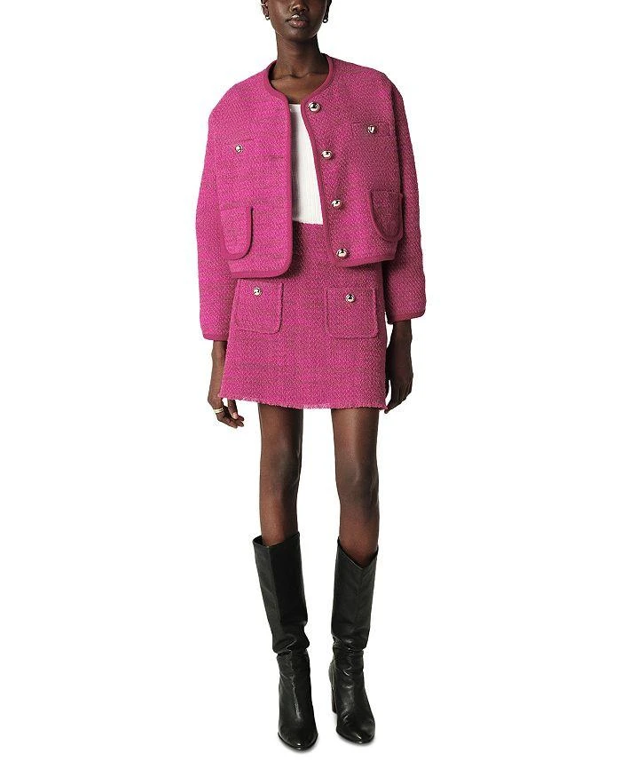 ba&sh Jupe Bonnie Tweed Mini Skirt 2