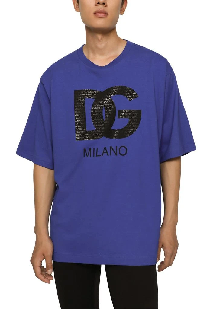 Dolce & Gabbana Cotton T-shirt with DG Milano print 2