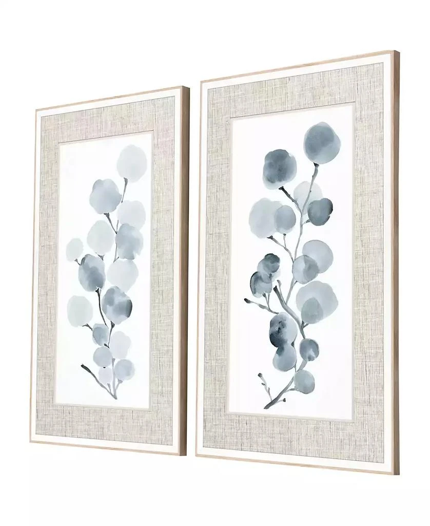 Paragon Picture Gallery Gray Botanical Framed Art, Set of 2 2