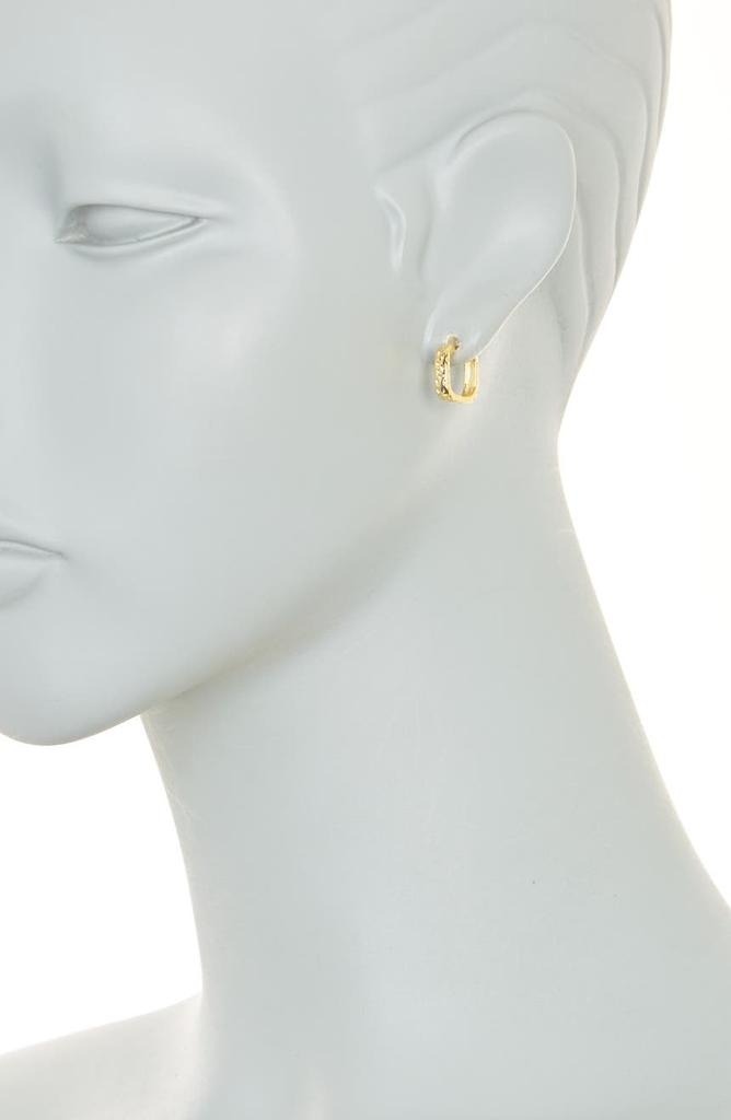 Savvy Cie Jewels 18K Gold Plated Sterling Silver Square Hoop Earrings