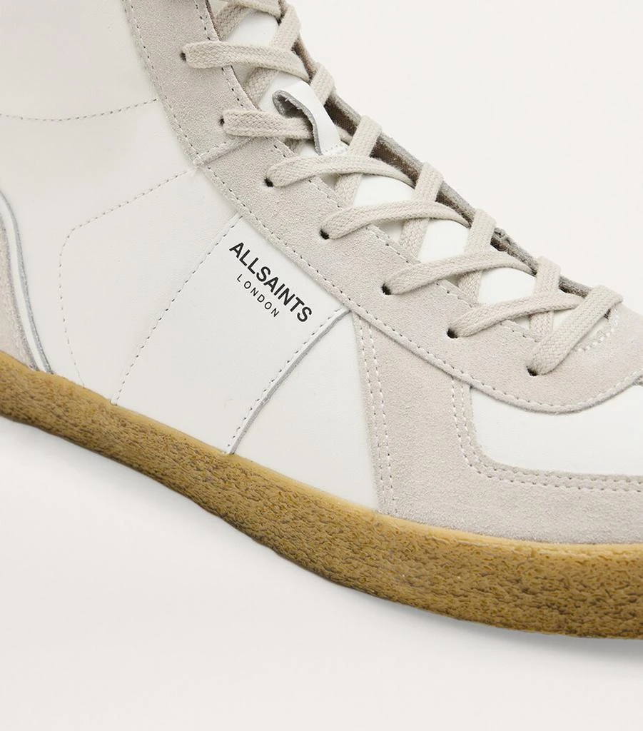 ALL SAINTS Leather Jaimee High-Top Sneakers 7