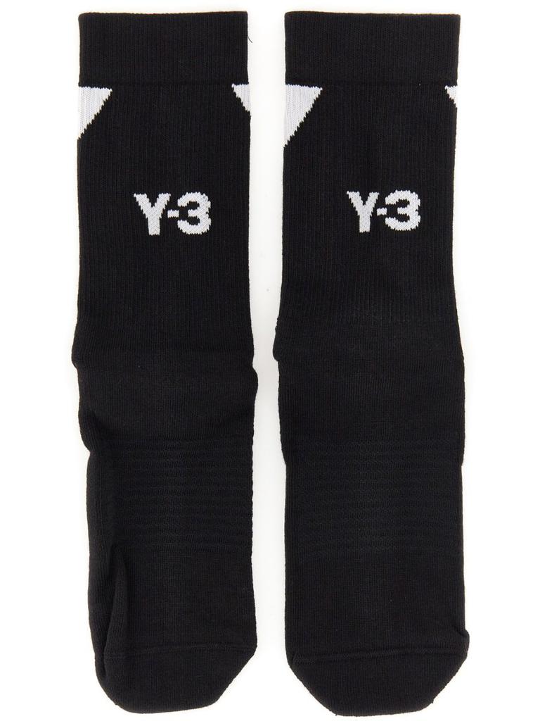 Y-3 Y-3 Logo Intarsia-Knitted Ankle Length Socks