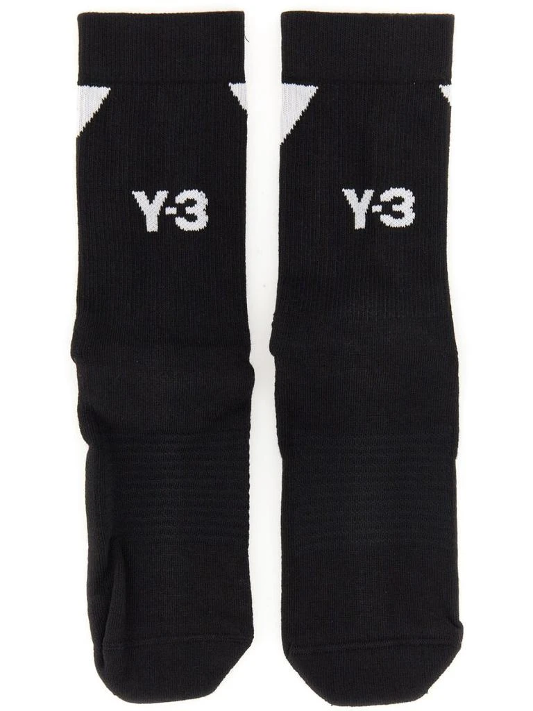 Y-3 Y-3 Logo Intarsia-Knitted Ankle Length Socks 1