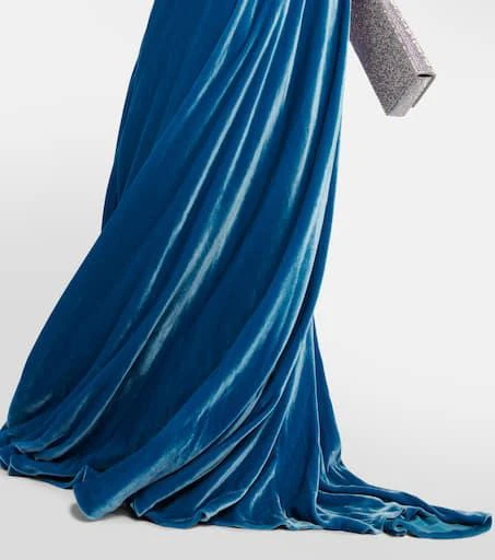 Costarellos Velvet gown 5