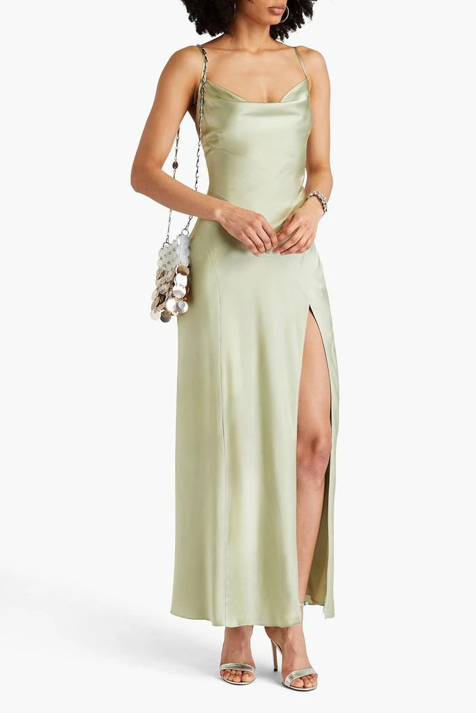 NICHOLAS Draped silk-satin gown 2