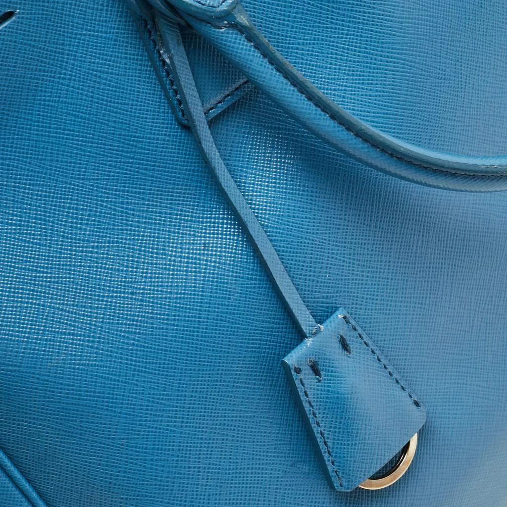 Prada Prada Blue Saffiano Lux Leather Large Double Zip Tote 15