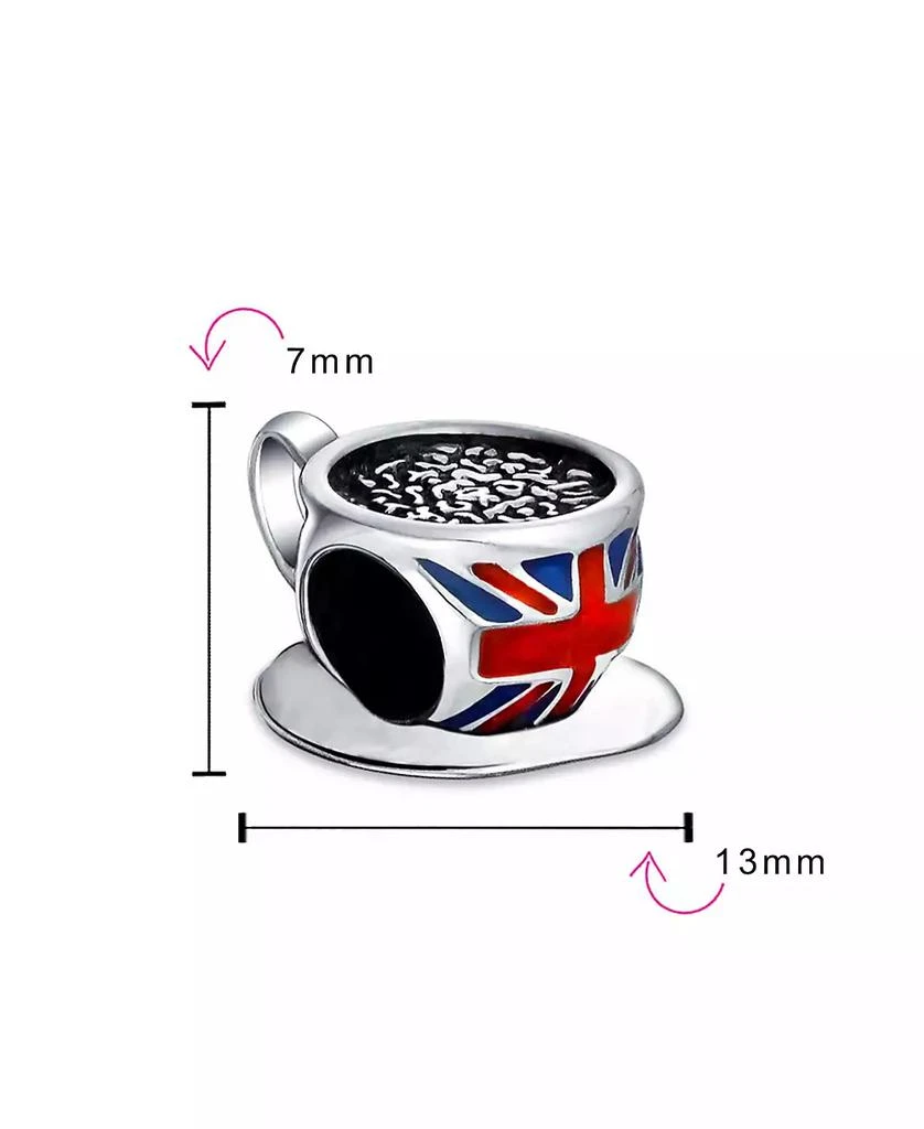 Bling Jewelry Travel England Union Jack Charm Bead Sterling Silver European Bracelet 3