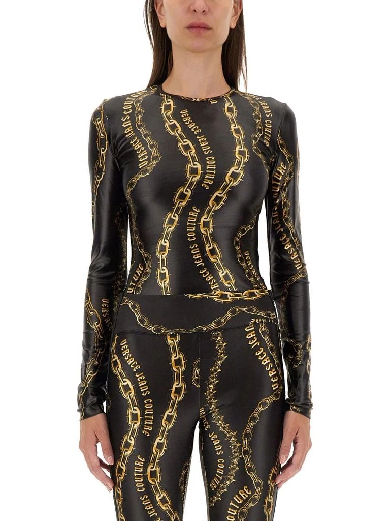 Versace Versace Jeans Couture Chain Print Bodysuit 1