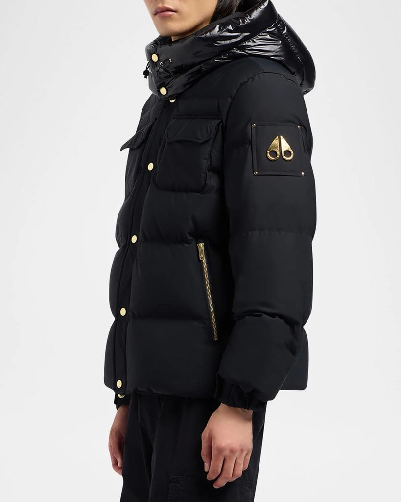 Moose Knuckles Men's Suthep Gold Puffer Jacket 4