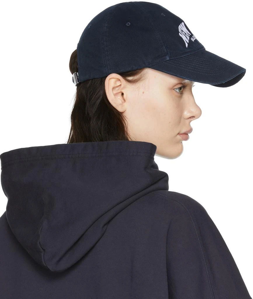 Balenciaga Navy 'New York' Cap 3