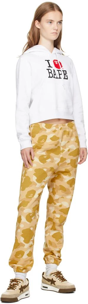 Bape White 'I Love Bape' Pullover Hoodie 4
