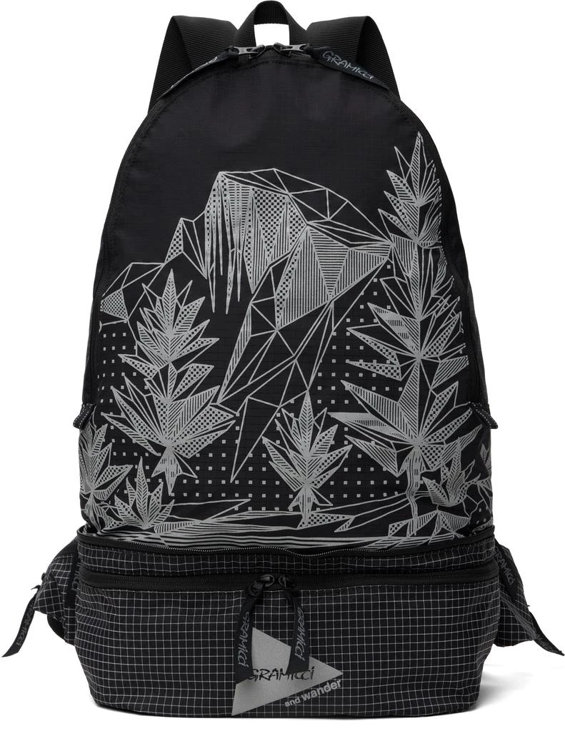 And Wander Black Gramicci Edition 2Way Ripstop Backpack