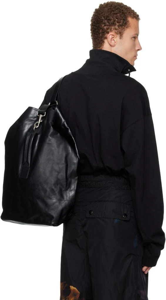 Dries Van Noten Black Lace-Up Shirt 3