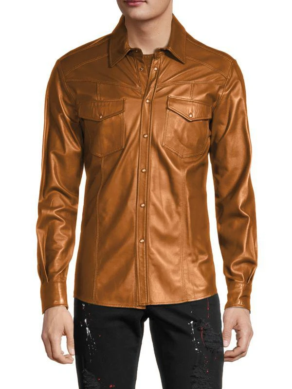 RON TOMSON Leather Shirt 1