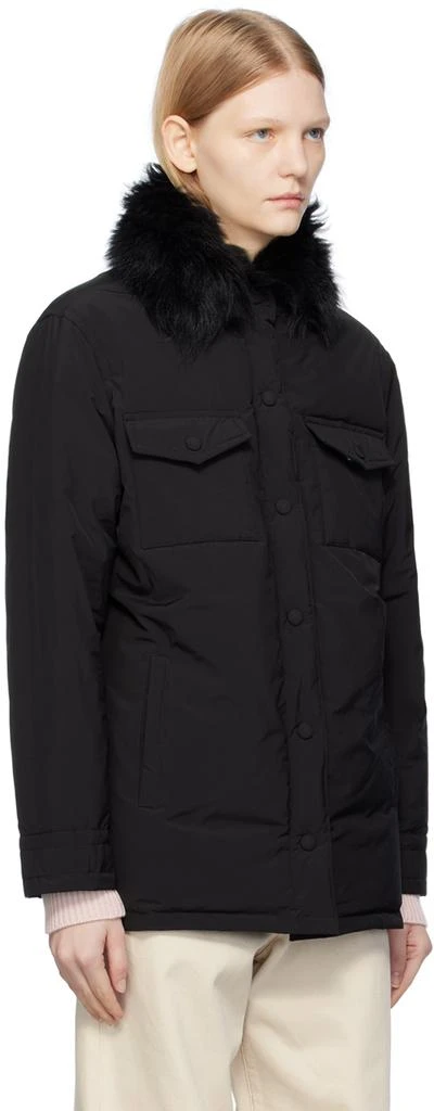 Yves Salomon SSENSE Exclusive Black Down Jacket 2