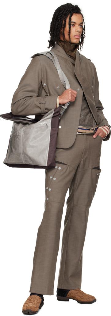 バッグ Kiko Kostadinov Gray Hecuba Bag Kiko Kostadinov Gray Hecuba Bag Kiko Kostadinov