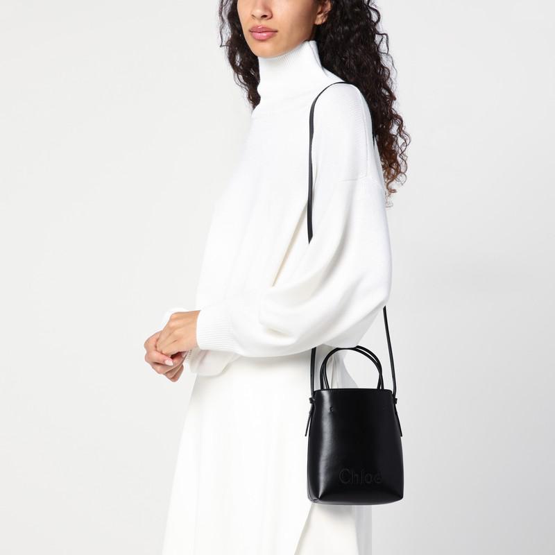 Chloé Micro Chloé Sense black tote bag