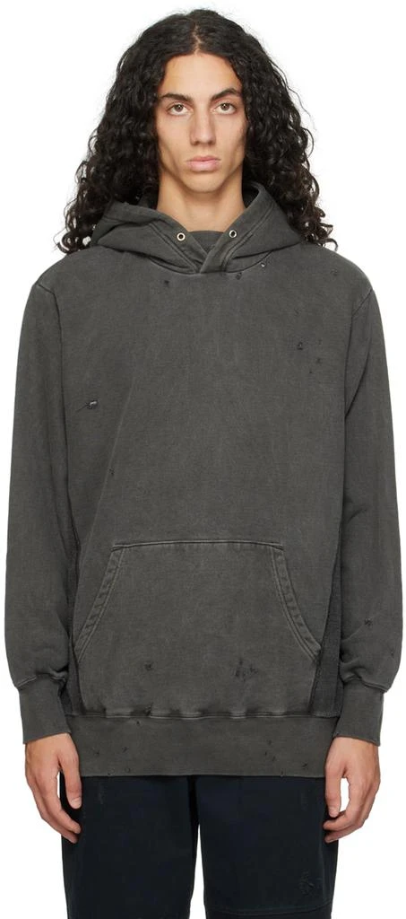UNDERCOVER Gray Distressed Hoodie 1