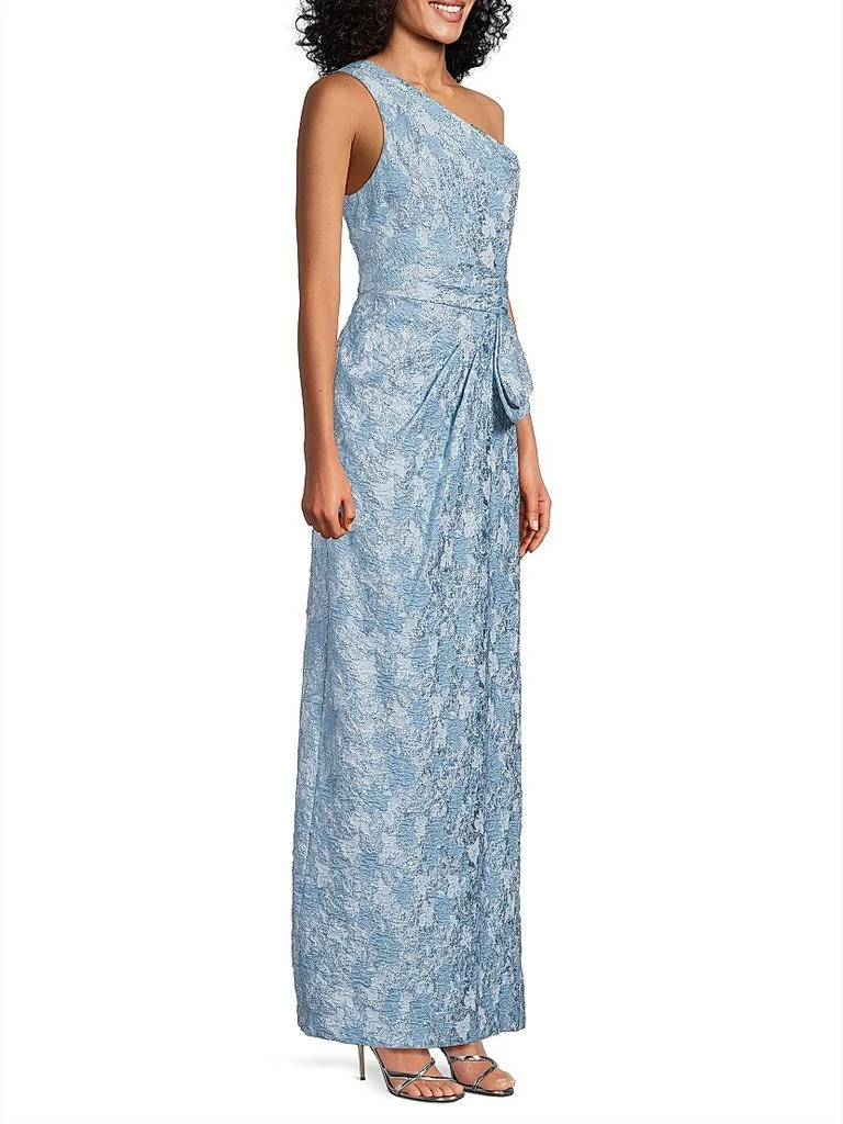 Aidan Mattox Textured Jacqaurd Column Gown 4