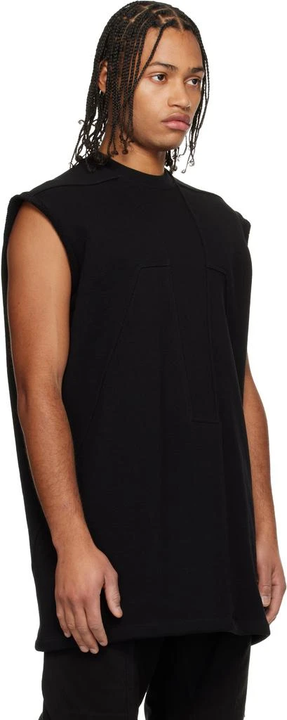 Rick Owens Black Concordians Splintered Tarp T-shirt 2
