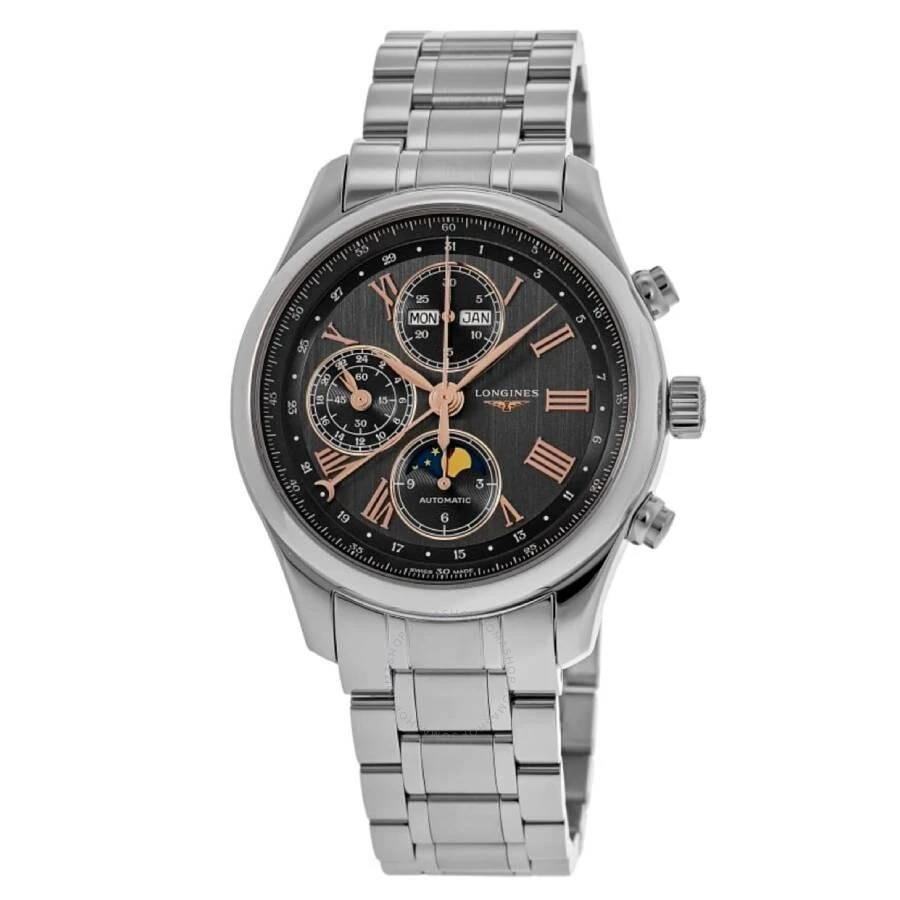 Longines The Longines Master Collection Chronograph GMT Automatic Moon Phase Anthracite Dial Men's Watch L2.673.4.61.6 1
