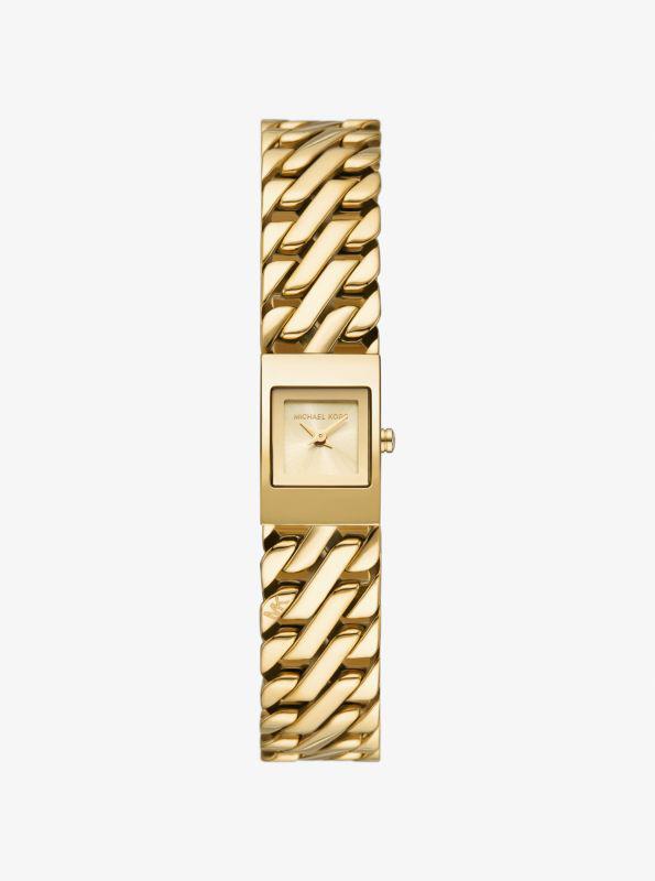 undefined Mini Darrington Gold-Tone Chain-Link Watch