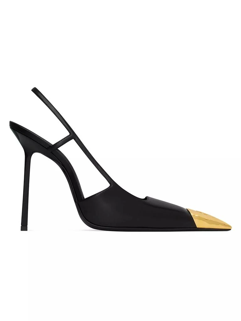 Yves Saint Laurent Jeanne Slingback Pumps in Smooth Leather 1