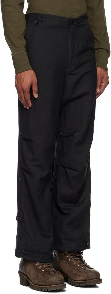 MAHARISHI Black Original Loose Fit Snopants Trousers 2