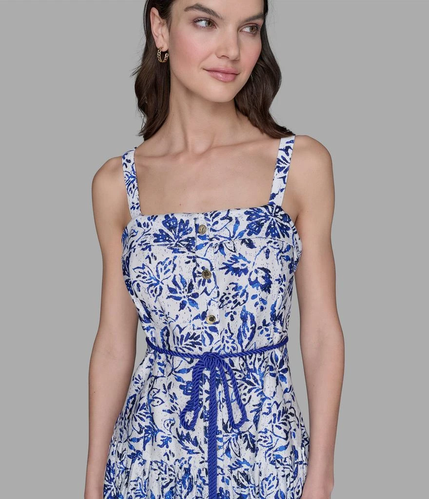 Karl Lagerfeld Paris PRINTED MAXI DRESS WITH BELT 5
