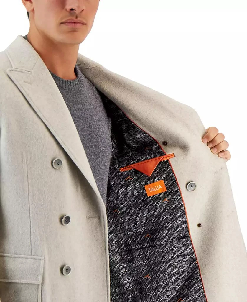 Tallia Men's Wool Slim-Fit Double-Breasted Overcoat 3