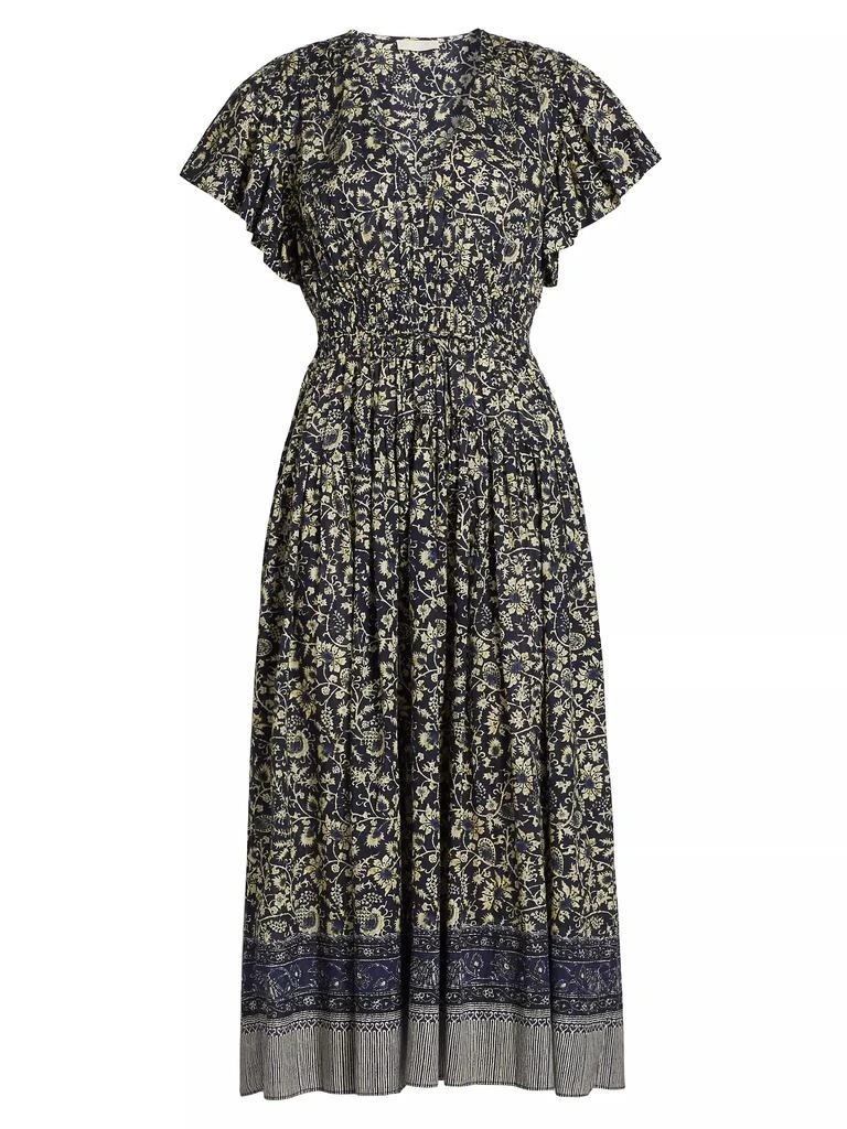 Ulla Johnson Lyria Floral Cotton-Blend Midi-Dress 1