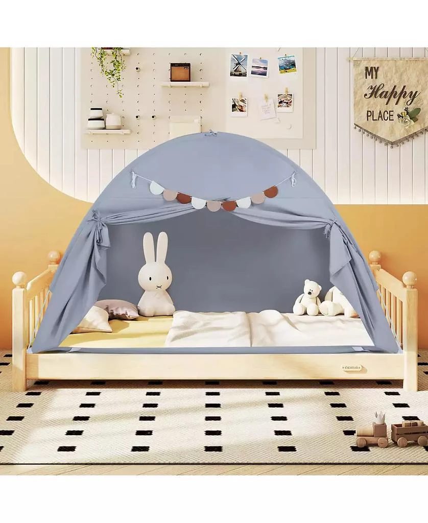 Mecale Indoor Bed Canopy Tent for Kids with 2 Windows 2