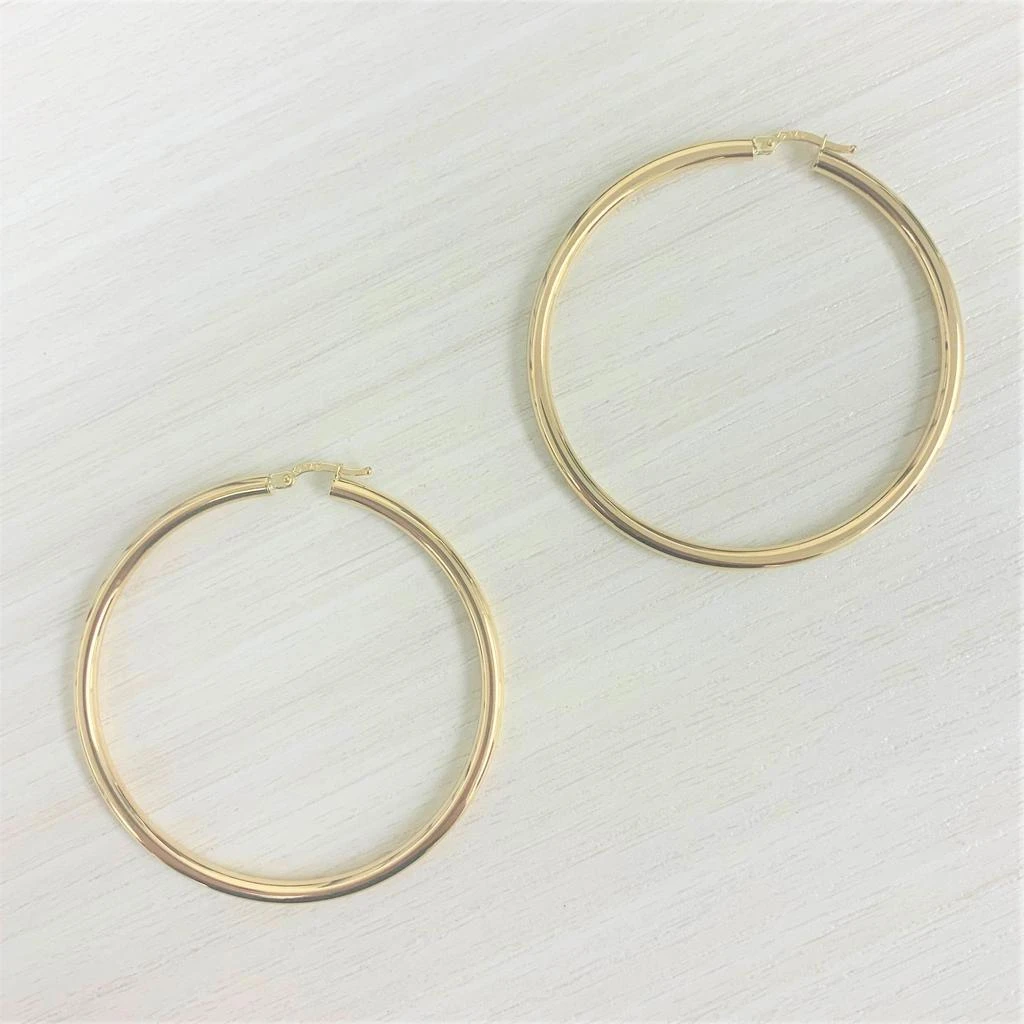 Sabrina Designs 14k Gold Tube Hoop Earrings 3