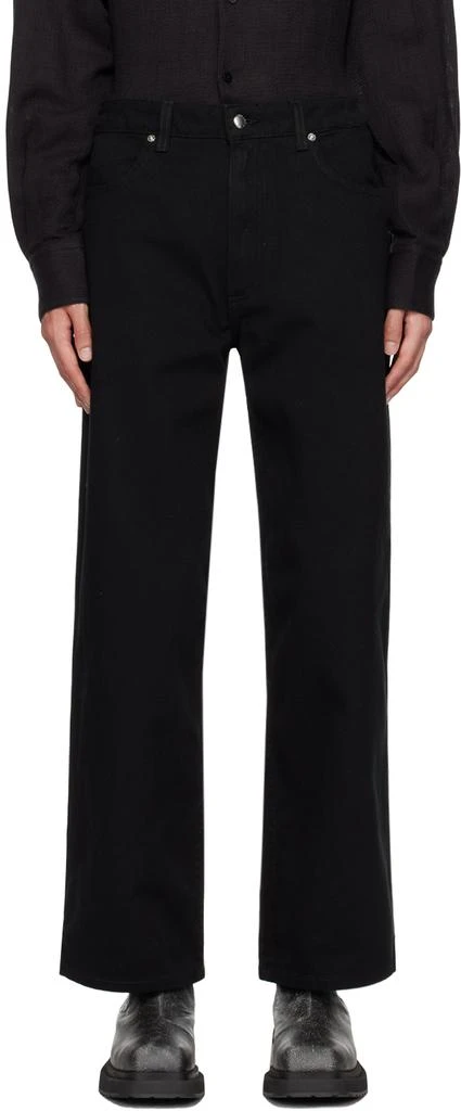 Eckhaus Latta Black Wide-Leg Jeans 1