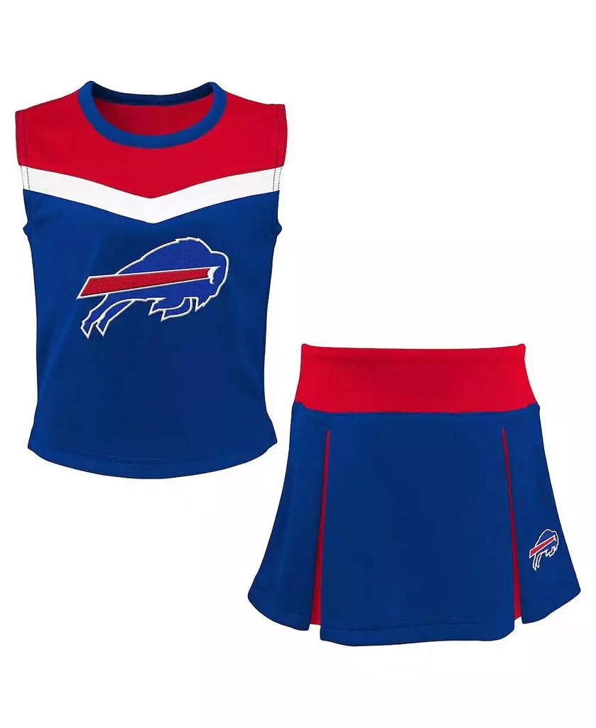 Outerstuff Big Girls Royal Buffalo Bills Spirit Two-Piece Cheerleader Set 1